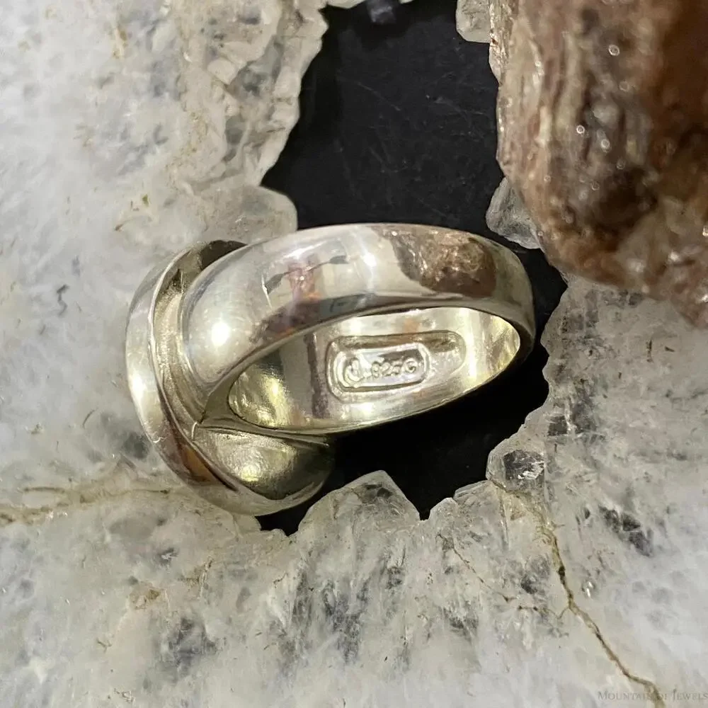 Carolyn Pollack Sterling Silver Multistone Flower Chip Inlay Ring For Women